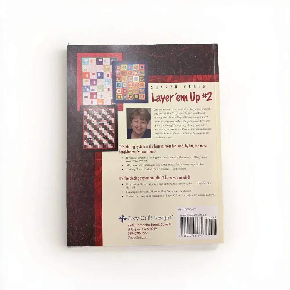 Layer 'em Up #2 Volume 2 Basically Boxes Sharyn Craig Quilt Pattern Book Cozy